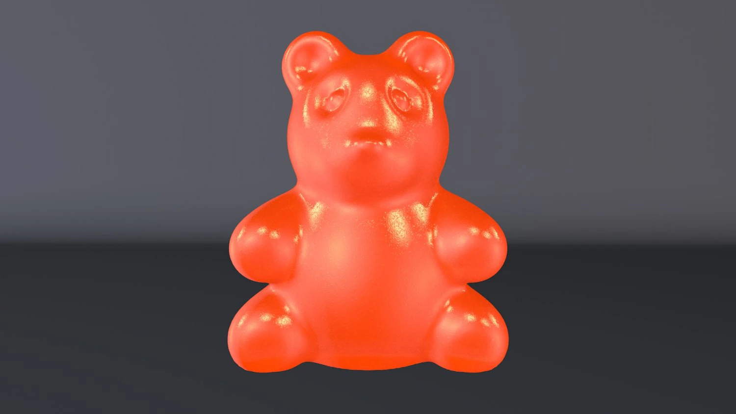 gummy bear - jelly 3D Model .c4d .max .obj .3ds .fbx .stl .blend 
