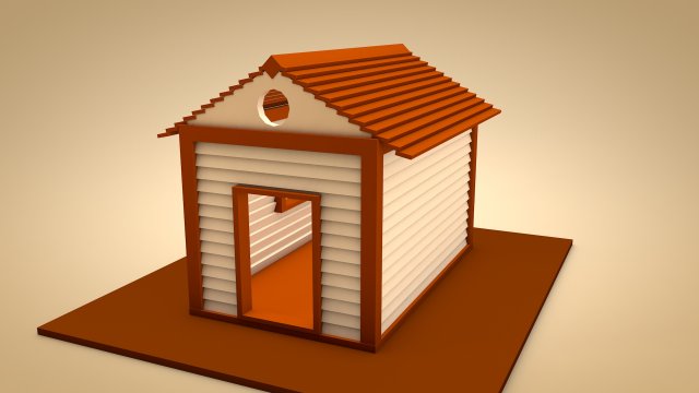 cabin Model 3D .c4d .max .obj .3ds .fbx .stl .blend 