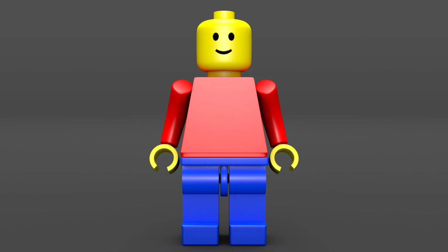 lego man - standard mini figure 3D Model .c4d .max .obj .3ds .fbx .stl .blend 