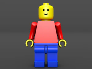 레고 맨 - 표준 미니 피규어 3D 모델