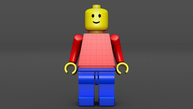 lego man - standard mini figure Modello 3D in Giocattoli 3DExport