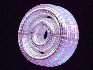 looped rings - abstract animation Modèle 3D