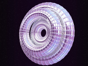 looped rings - abstract animation Modèle 3D