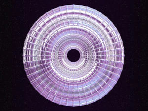 looped rings - abstract animation 3D Model