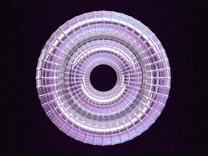 looped rings - abstract animation 3D Model