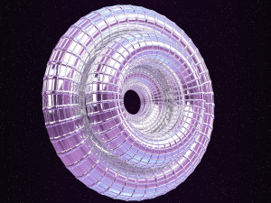 looped rings - abstract animation Modèle 3D