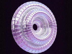 looped rings - abstract animation 3D Model