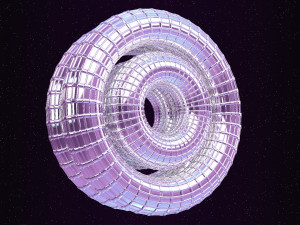 looped rings - abstract animation Modèle 3D