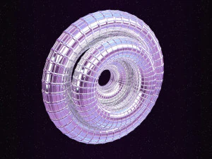 looped rings - abstract animation 3D Model