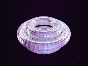 looped rings - abstract animation Modèle 3D