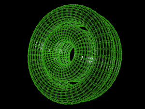looped rings - abstract animation Modèle 3D