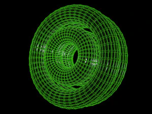 looped rings - abstract animation 3D Model