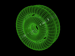 looped rings - abstract animation Modèle 3D