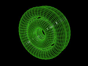 looped rings - abstract animation 3D Model