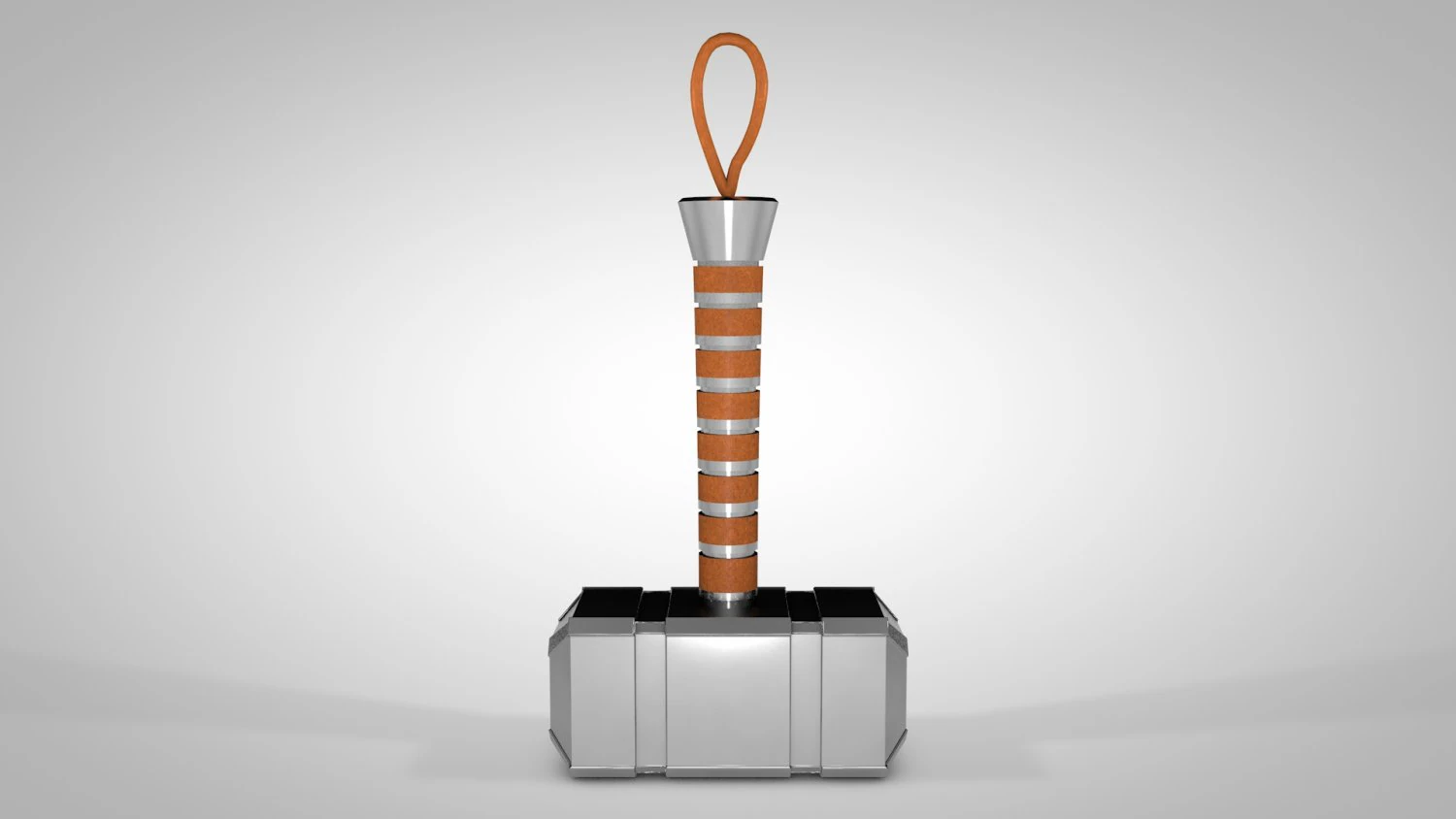 mjolnir - hammer 3D Model .c4d .max .obj .3ds .fbx .stl .blend