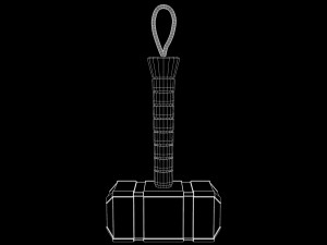 mjolnir - hammer 3D Модель