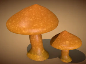 버섯 1 3D 모델