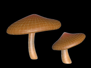 mushroom 2 3D 모델