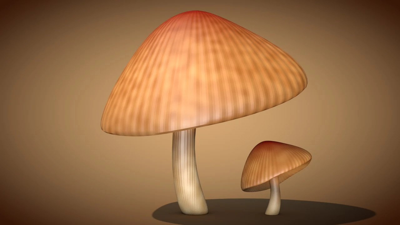 mushroom 3 3D Model .c4d .max .obj .3ds .fbx .stl .blend
