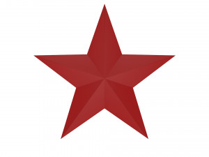5 point star 3D मॉडल