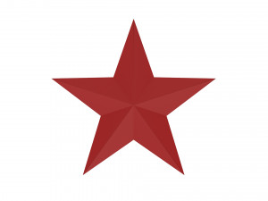 5 point star 3D मॉडल