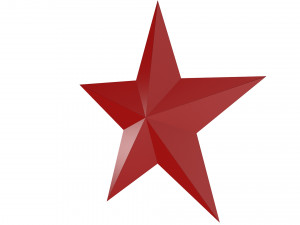 5 point star 3D मॉडल