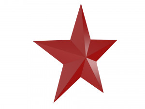 5 point star 3D मॉडल