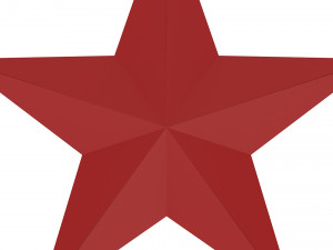 5 point star 3D मॉडल