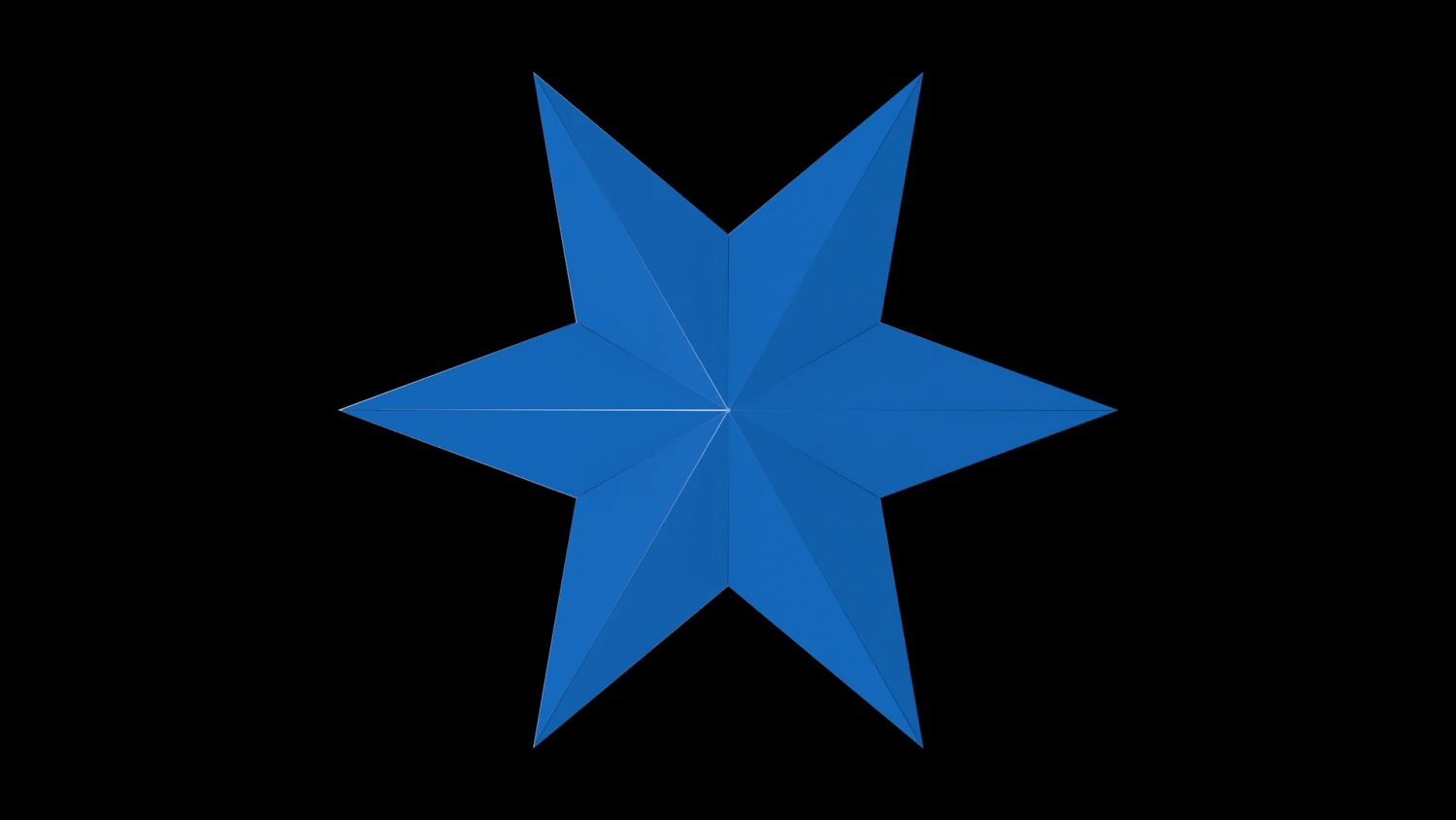 6 point star 3D Model .c4d .max .obj .3ds .fbx .stl .blend 