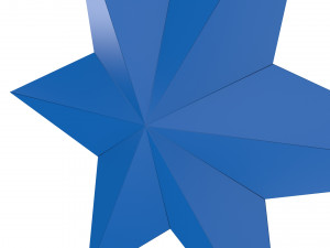 6 point star 3D Model