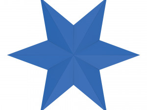 6 point star 3D Model