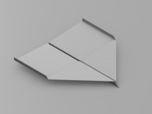 paper plane - glider 3D 모델