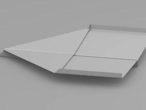 avion en papier - planeur Modèle 3D