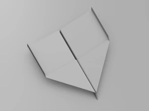 avion en papier - planeur Modèle 3D