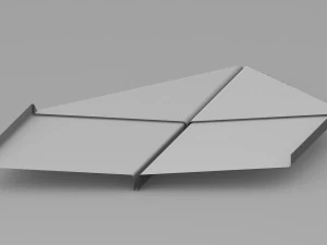 avion en papier - planeur Modèle 3D