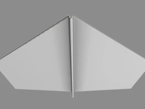 avion en papier - planeur Modèle 3D