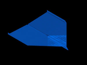 avion en papier - planeur Modèle 3D