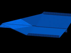 avion en papier - planeur Modèle 3D