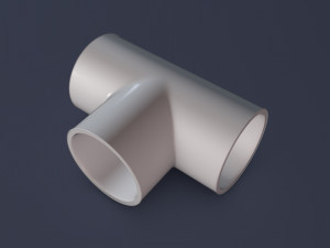 t-pipe connector 3D Model