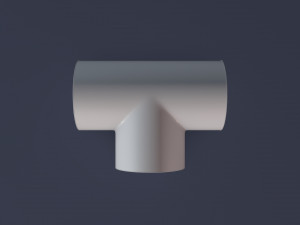 t-pipe connector 3D Model