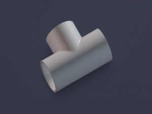t-pipe connector 3D Model