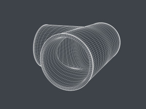 t-pipe connector 3D Model