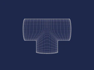 t-pipe connector 3D Model
