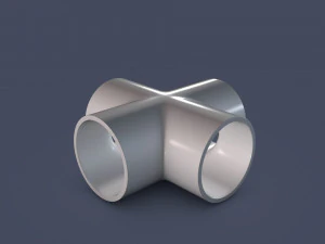 4 way pipe connector 3D Model