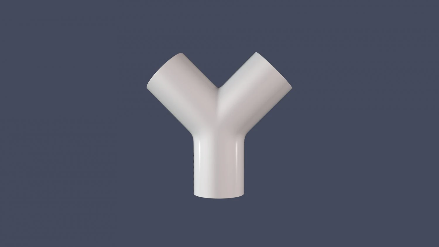 45 degree - pipe connector 3D Model .c4d .max .obj .3ds .fbx .stl .blend 