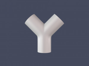45 degree - pipe connector 3D Model