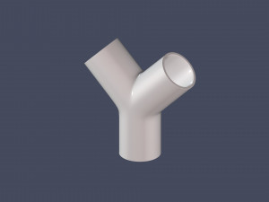 45 degree - pipe connector 3D Model