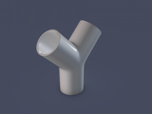 45 degree - pipe connector 3D Model