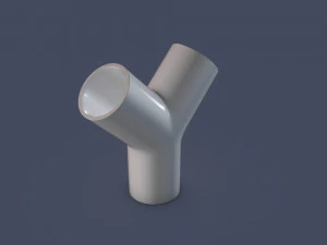 45 degree - pipe connector 3D Model