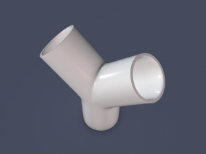 45 degree - pipe connector 3D Model